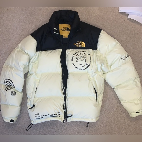 Brain Dead x The North Face Retro Nuptse Jacket - Tender Yellow  Size L - Picture 3 of 11
